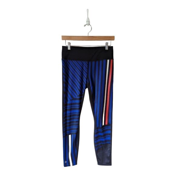 Athleta Sketch Sonar‎ Red White & Blue Leggings Sz S - Picture 5 of 13